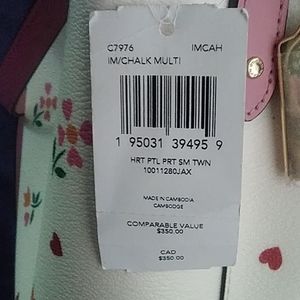 Coach Purse , White and Pink Size Medium